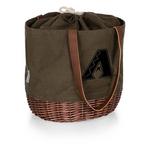 Picnic Time Arizona Diamondbacks Coronado Canvas & Willow Basket Tote - Thumbnail 2 of 3