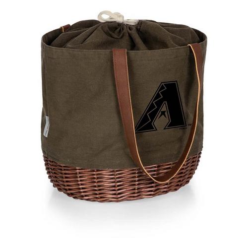 Picnic Time Arizona Diamondbacks Coronado Canvas & Willow Basket Tote - Primary Image