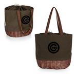 Picnic Time Chicago Cubs Coronado Canvas & Willow Basket Tote - Thumbnail 2 of 2