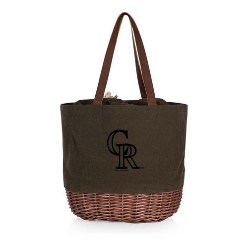Picnic Time Colorado Rockies Coronado Canvas & Willow Basket Tote - Primary Image