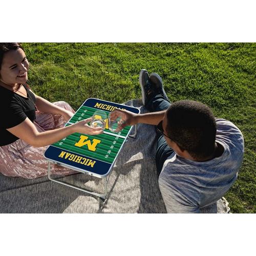 Picnic Time Michigan Wolverines Mini Portable Table - Primary Image