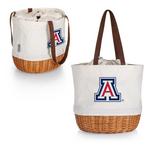 Picnic Time Arizona Wildcats Coronado Canvas & Willow Basket Tote - Thumbnail 3 of 3