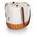 Picnic Time Arizona State Sun Devils Coronado Canvas & Willow Basket Tote - Thumbnail 4 of 4