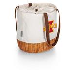Picnic Time Iowa State Cyclones Coronado Canvas & Willow Basket Tote - Thumbnail 1 of 3