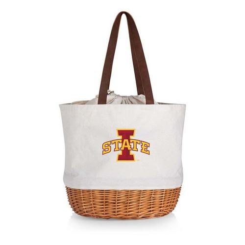 Picnic Time Iowa State Cyclones Coronado Canvas & Willow Basket Tote - Primary Image