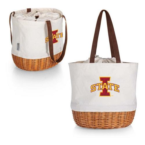 Picnic Time Iowa State Cyclones Coronado Canvas & Willow Basket Tote - Primary Image