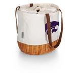 Picnic Time Kansas State Wildcats Coronado Canvas & Willow Basket Tote - Thumbnail 1 of 3