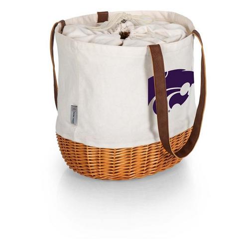 Picnic Time Kansas State Wildcats Coronado Canvas & Willow Basket Tote - Primary Image
