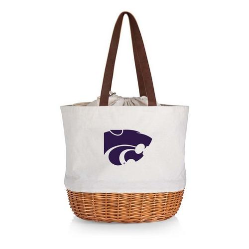 Picnic Time Kansas State Wildcats Coronado Canvas & Willow Basket Tote - Primary Image