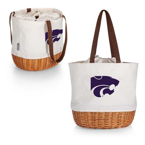Picnic Time Kansas State Wildcats Coronado Canvas & Willow Basket Tote - Primary Image