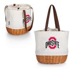 Picnic Time Ohio State Buckeyes Coronado Canvas & Willow Basket Tote - Thumbnail 3 of 3