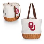 Picnic Time Oklahoma Sooners Coronado Canvas & Willow Basket Tote - Thumbnail 3 of 3