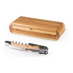 Picnic Time Nebraska Cornhuskers Elan Deluxe Corkscrew In Bamboo Box - Thumbnail 2 of 3