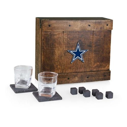 Picnic Time Dallas Cowboys Emblem Whiskey Box Gift Set - Primary Image