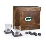 Picnic Time Green Bay Packers Emblem Whiskey Box Gift Set - Thumbnail 1 of 2