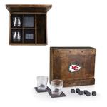 Picnic Time Kansas City Chiefs Emblem Whiskey Box Gift Set - Thumbnail 2 of 2