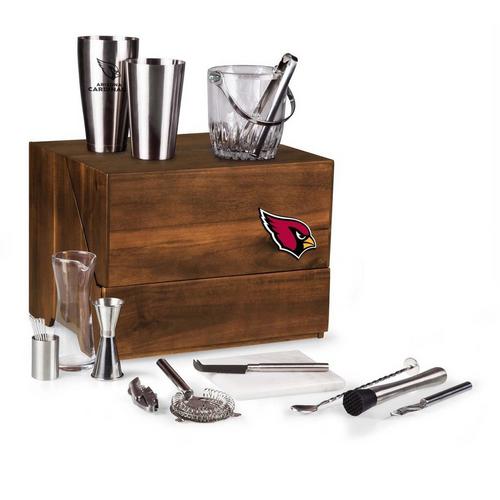 Picnic Time Arizona Cardinals Madison Acacia Tabletop Bar Set - Primary Image