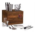 Picnic Time Chicago Bears Madison Acacia Tabletop Bar Set - Thumbnail 4 of 4