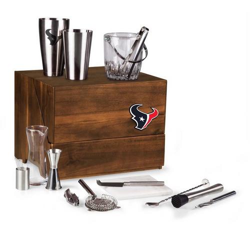 Picnic Time Houston Texans Madison Acacia Tabletop Bar Set - Primary Image