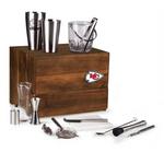 Picnic Time Kansas City Chiefs Madison Acacia Tabletop Bar Set - Thumbnail 2 of 4