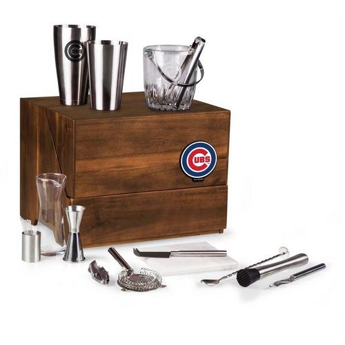Picnic Time Chicago Cubs Madison Acacia Tabletop Bar Set - Primary Image