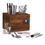 Picnic Time Houston Astros Madison Acacia Tabletop Bar Set - Thumbnail 2 of 2