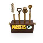 Picnic Time Green Bay Packers Sidecar 5-Piece Bar Tool Set - Thumbnail 1 of 2