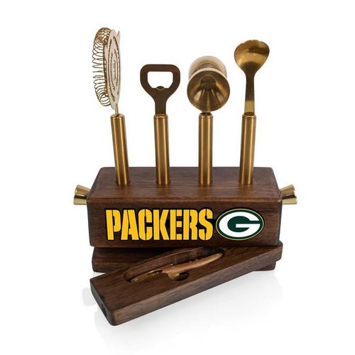 Picnic Time Green Bay Packers Sidecar 5-Piece Bar Tool Set - Primary Image