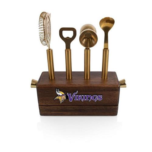 Picnic Time Minnesota Vikings Sidecar 5-Piece Bar Tool Set - Primary Image