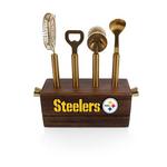 Picnic Time Pittsburgh Steelers Sidecar 5-Piece Bar Tool Set - Thumbnail 1 of 2
