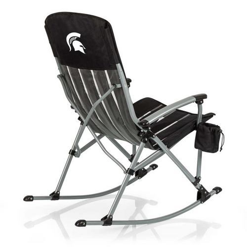 Picnic Time Michigan State Spartans Outdoor Rocking Camp Chair - Primary Image