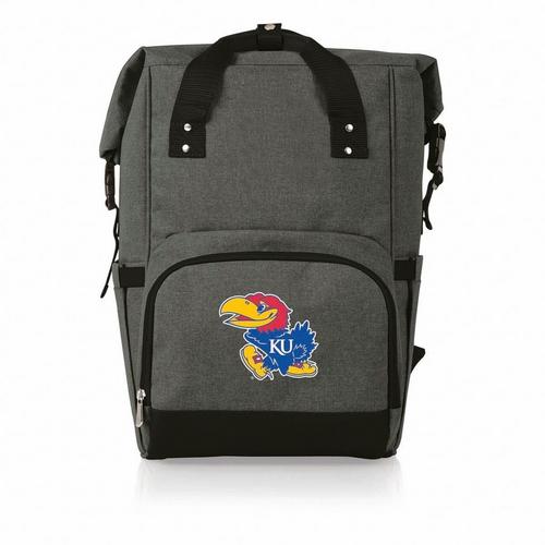 Picnic Time Kansas Jayhawks On The Go Roll Top Backpack Cooler - Primary Image