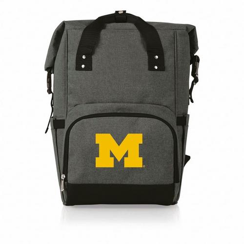 Picnic Time Michigan Wolverines On The Go Roll Top Backpack Cooler - Primary Image