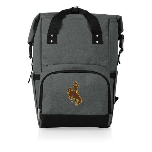 Picnic Time Wyoming Cowboys On The Go Roll Top Backpack Cooler - Primary Image