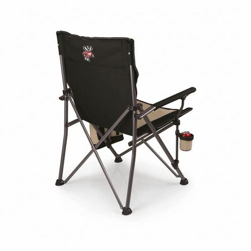 Picnic Time Wisconsin Badgers Big Bear XXL Camping Chair with Cooler - Primary Image