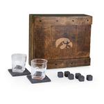 Picnic Time Iowa Hawkeyes Engraved Whiskey Box Gift Set - Thumbnail 1 of 4