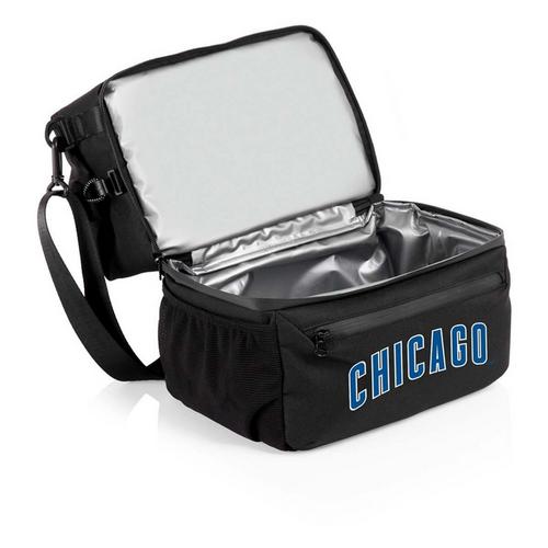 Picnic Time Chicago Cubs Recycled Lunch Bag Cooler with Utensils - Primary Image