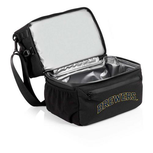 Picnic Time Milwaukee Brewers Recycled Lunch Bag Cooler with Utensils - Primary Image