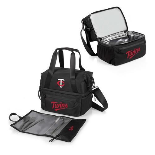 Picnic Time Minnesota Twins Recycled Lunch Bag Cooler with Utensils - Primary Image