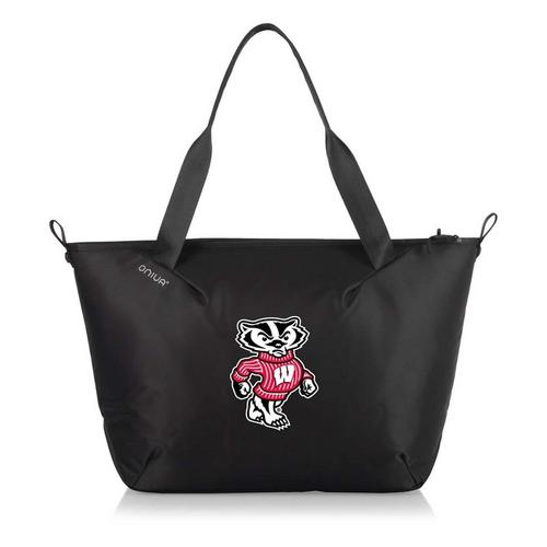 Picnic Time Wisconsin Badgers Recycled Cooler Tote Bag - Primary Image