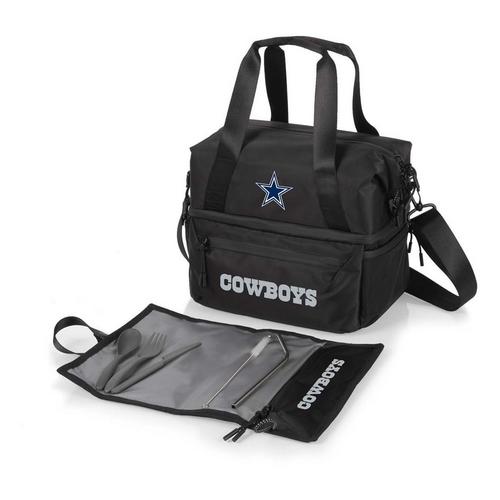 Picnic Time Dallas Cowboys Recycled Lunch Bag Cooler with Utensils - Primary Image