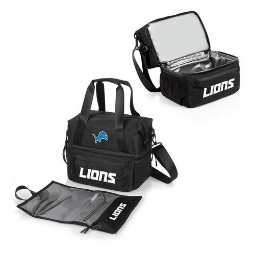Picnic Time Detroit Lions Recycled Lunch Bag Cooler with Utensils - Primary Image