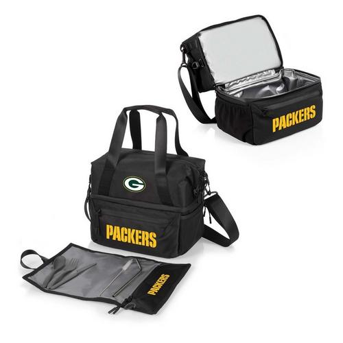 Picnic Time Green Bay Packers Recycled Lunch Bag Cooler with Utensils - Primary Image