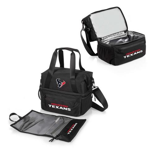 Picnic Time Houston Texans Recycled Lunch Bag Cooler with Utensils - Primary Image