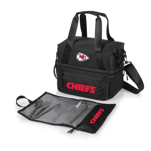Picnic Time Kansas City Chiefs Recycled Lunch Bag Cooler with Utensils - Primary Image