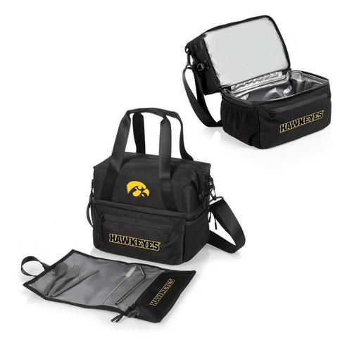 Picnic Time Iowa Hawkeyes Recycled Lunch Bag Cooler with Utensils - Primary Image