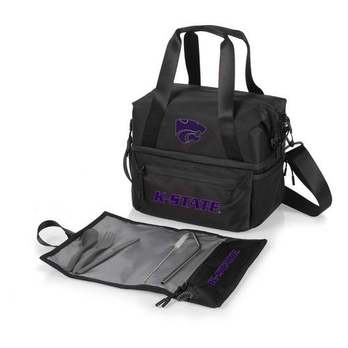 Picnic Time Kansas State Wildcats Recycled Lunch Bag Cooler with Utensils - Primary Image