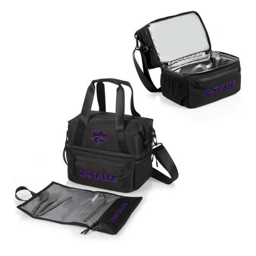 Picnic Time Kansas State Wildcats Recycled Lunch Bag Cooler with Utensils - Primary Image