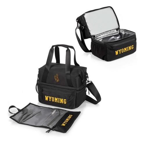Picnic Time Wyoming Cowboys Recycled Lunch Bag Cooler with Utensils - Primary Image