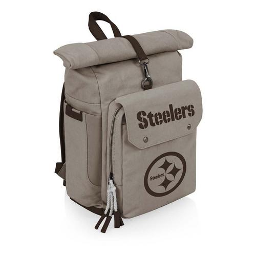 Picnic Time Pittsburgh Steelers Carmel Roll Top Picnic Backpack Cooler - Primary Image